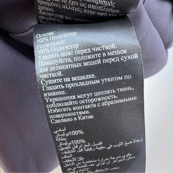 Karen Millen Black & Multicolor Abstract Floral Print Sheath Dress Sz 4 - Picture 4 of 16